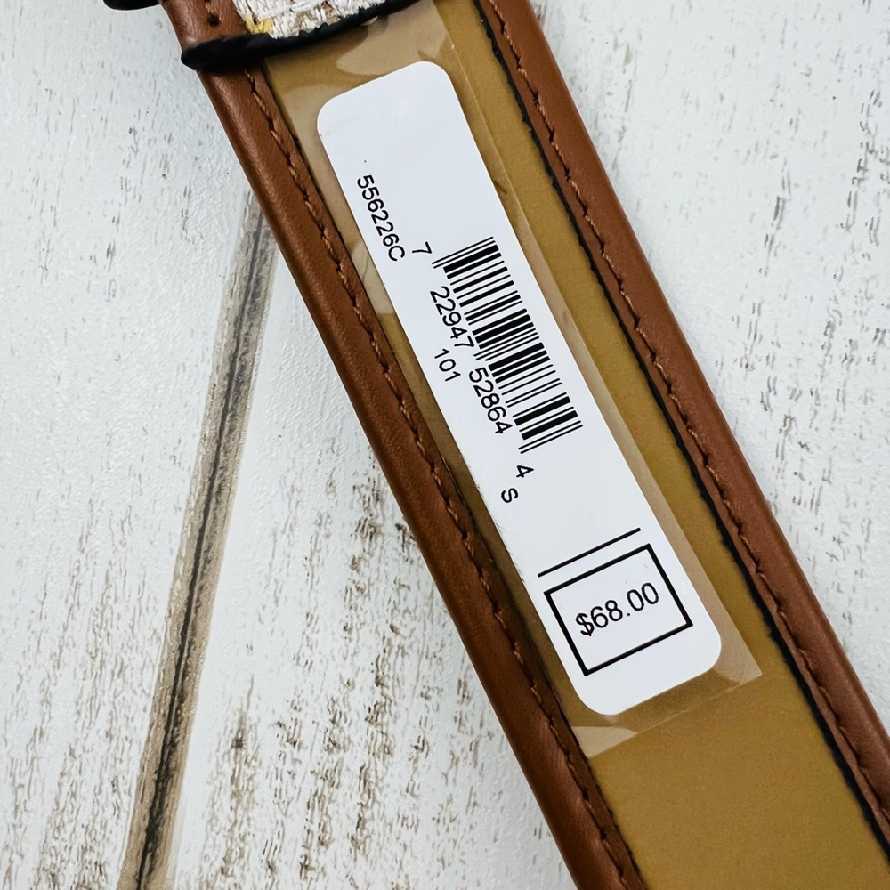 Michael Kors Women’s Signature Canvas Belt Small - Picture 9 of 11